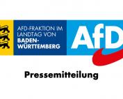 Pressemitteilung der AfD-Landtagsfraktion