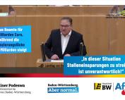Landtagsrede Dr. Rainer Podeswa zum Finanzhaushalt 2022 des Landes Baden-Württemberg